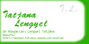 tatjana lengyel business card